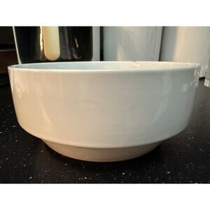 Strato Cordon Bleu White Bowl Microwave Dishwasher Oven Safe Chipped